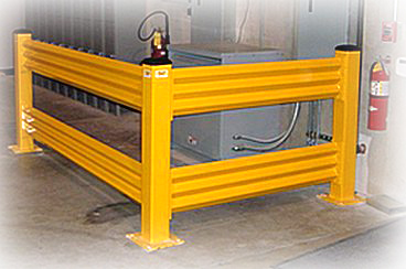 "Save"ty Yellow Stand Guard™ Guard Rail